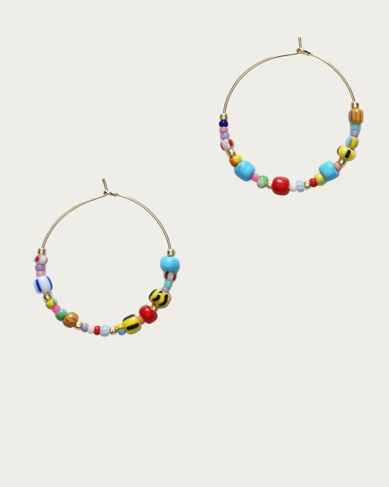 Front of a size O/S Chunky Alaia Hoop in Mix in Mix by ANNI LU. | dia_product_style_image_id:330127
